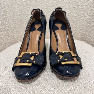 Chloe Navy patent heels Size 37 1/2